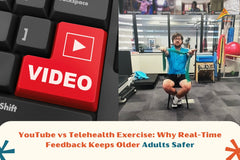YouTube vs Telehealth Exercise: Why Real-Time Feedback Keeps Older Adults Safer