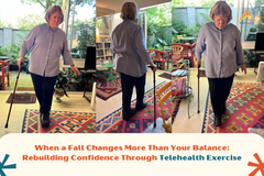 When a Fall Changes More Than Your Balance: Rebuilding Confidence Through Telehealth Exercise