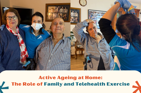 Active Ageing at Home: The Role of Family and Telehealth Exercise
