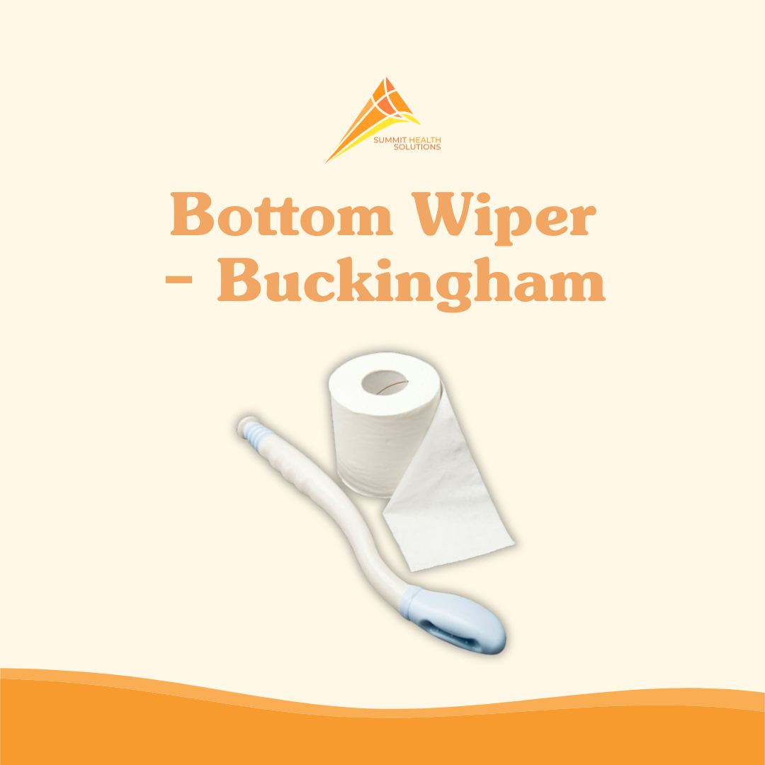 Buckingham bottom wiper toileting aid by Summit Health Solutions helping seniors maintain hygiene after using the toilet