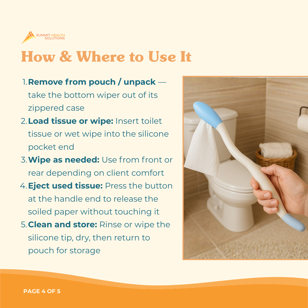 Assistive toileting device helping seniors maintain dignity and independence during personal hygiene routines